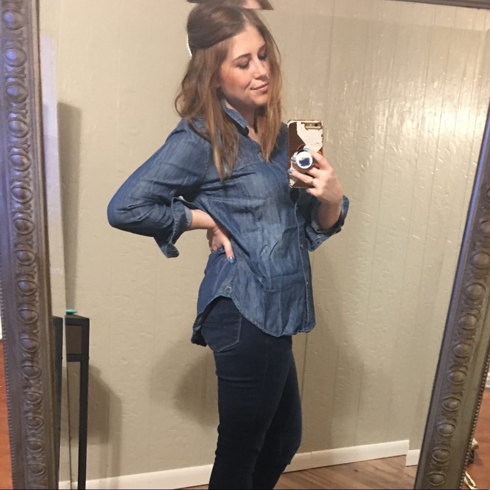 Lucky Brand Chambray Button Down